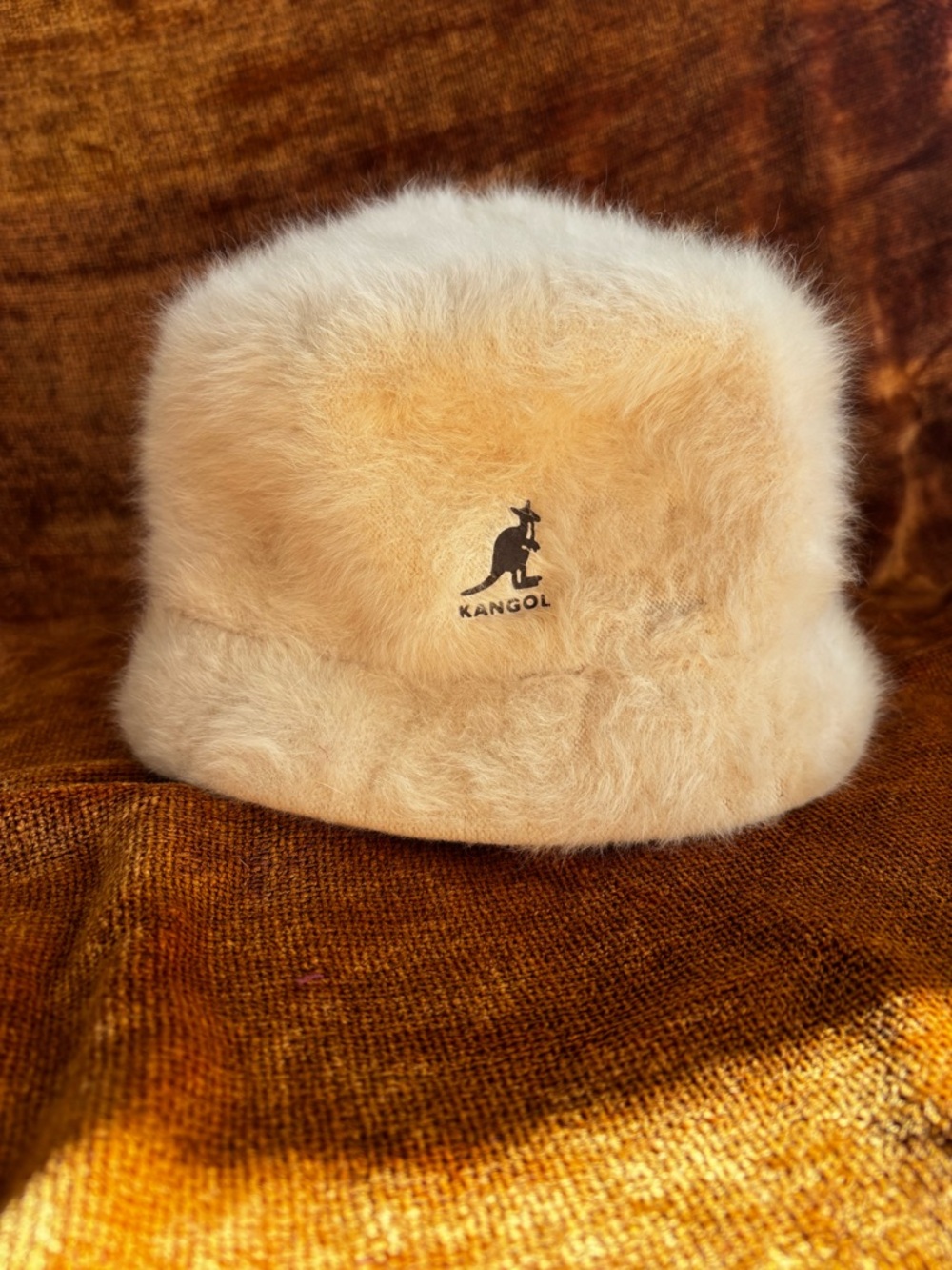 Kangol Plush Angora Fur Bucket Hat